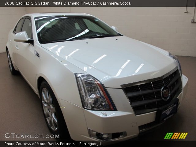 2008 Cadillac CTS Sedan in White Diamond Tri-Coat
