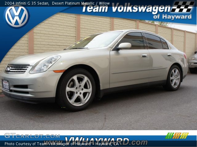 2004 Infiniti G 35 Sedan in Desert Platinum Metallic