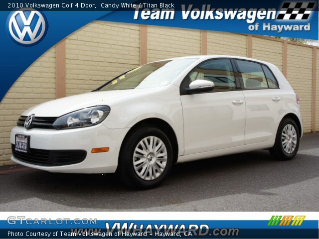 2010 Volkswagen Golf 4 Door in Candy White