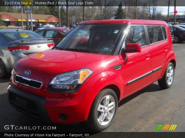 2010 Kia Soul + in Molten Red