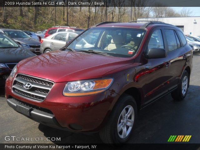 2009 Hyundai Santa Fe GLS 4WD in Dark Cherry
