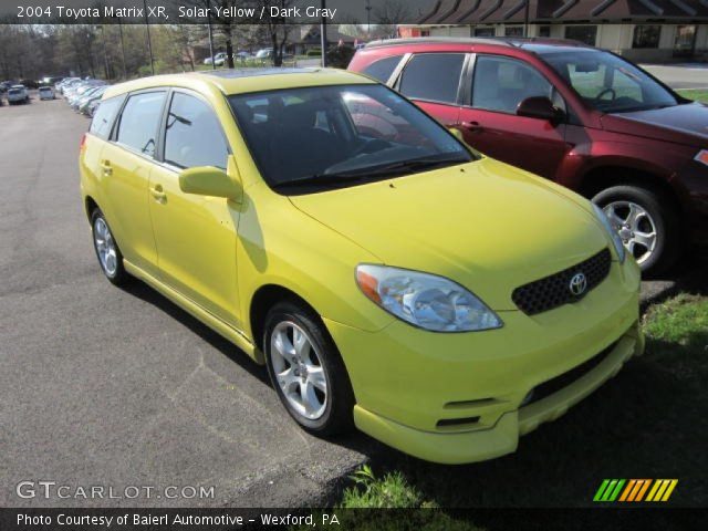 2004 Toyota Matrix XR in Solar Yellow