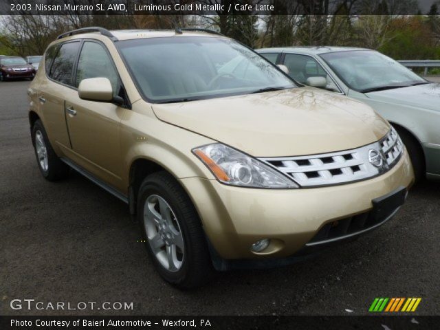 2003 Nissan Murano SL AWD in Luminous Gold Metallic