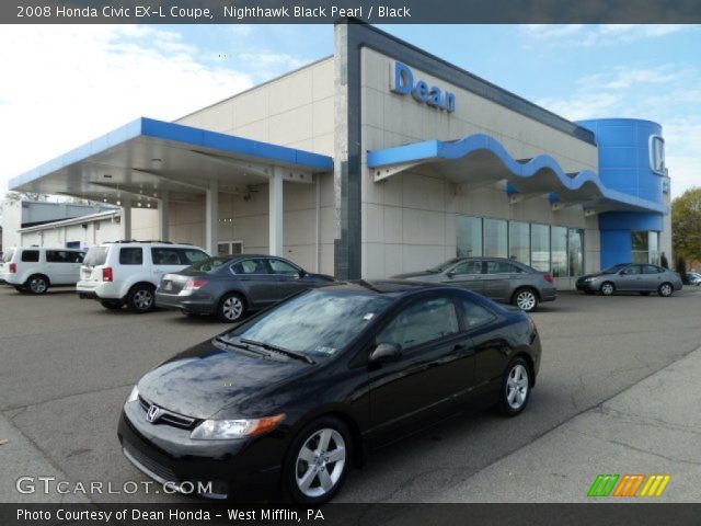 2008 Honda Civic EX-L Coupe in Nighthawk Black Pearl