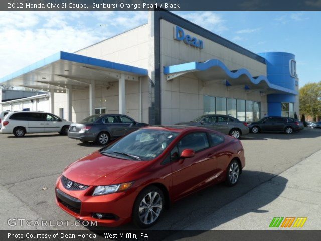 2012 Honda Civic Si Coupe in Sunburst Orange Pearl