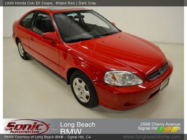 1999 Honda Civic EX Coupe in Milano Red