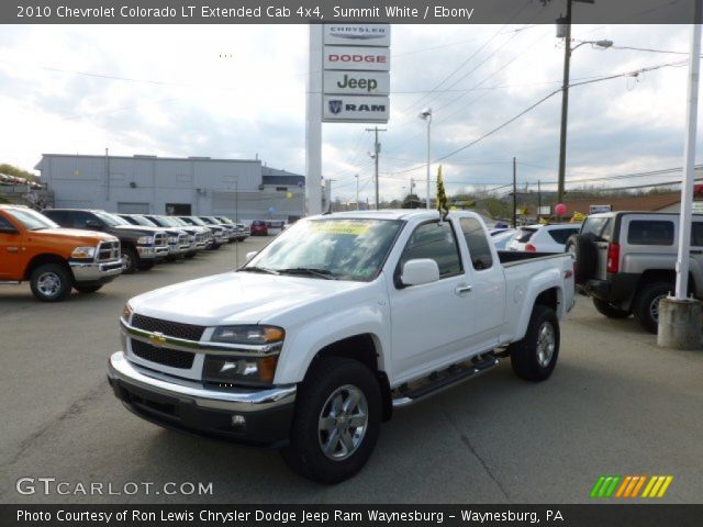2010 Chevrolet Colorado LT Extended Cab 4x4 in Summit White
