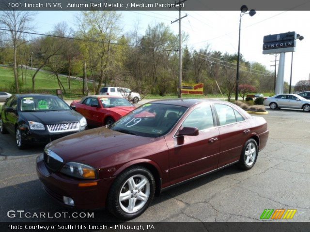 2001 Lincoln LS V8 in Autumn Red Metallic