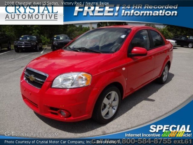 2008 Chevrolet Aveo LS Sedan in Victory Red