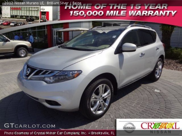 2012 Nissan Murano LE in Brilliant Silver