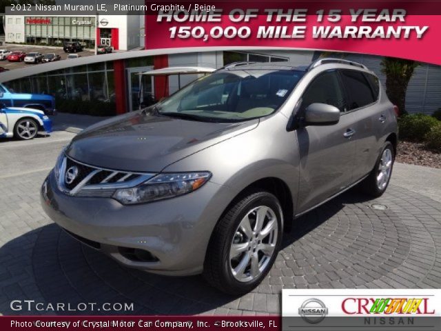 2012 Nissan Murano LE in Platinum Graphite