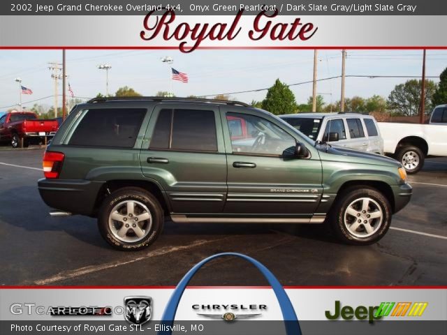 2002 Jeep Grand Cherokee Overland 4x4 in Onyx Green Pearlcoat