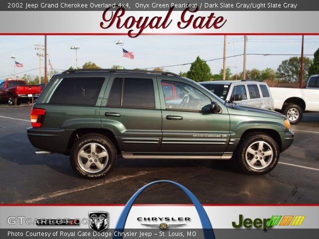 2002 Jeep Grand Cherokee Overland 4x4 in Onyx Green Pearlcoat