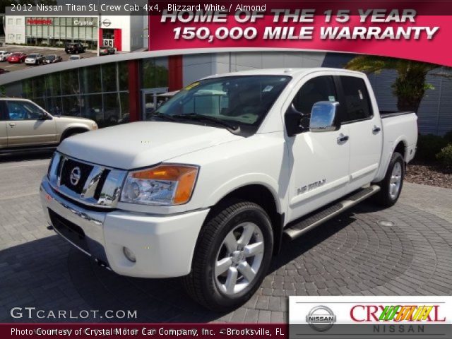 2012 Nissan Titan SL Crew Cab 4x4 in Blizzard White