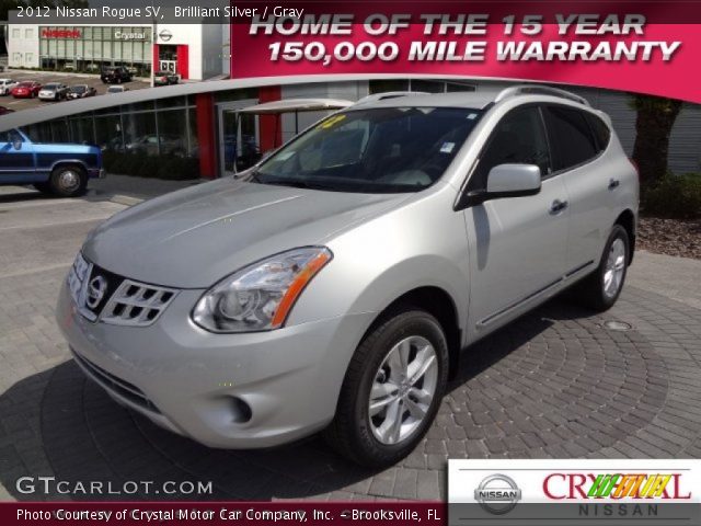 2012 Nissan Rogue SV in Brilliant Silver