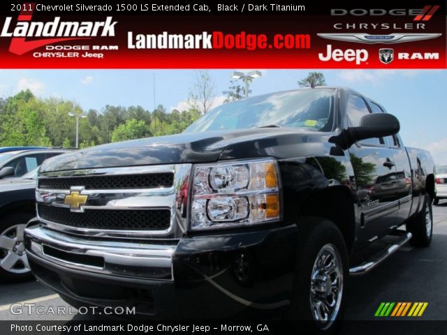 2011 Chevrolet Silverado 1500 LS Extended Cab in Black