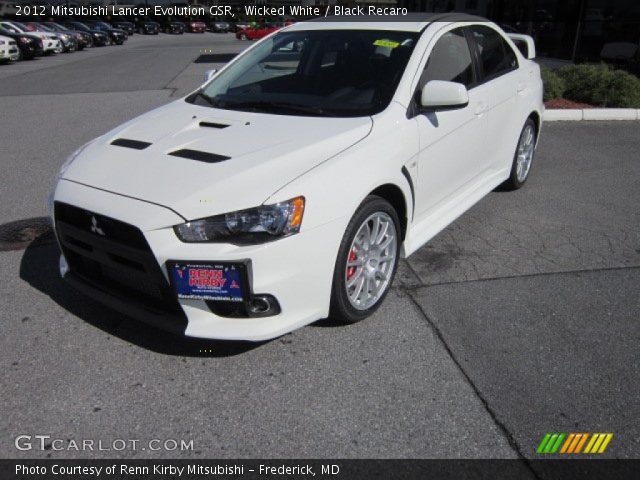 2012 Mitsubishi Lancer Evolution GSR in Wicked White