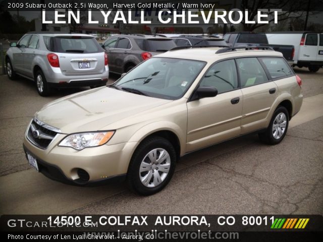 2009 Subaru Outback 2.5i Wagon in Harvest Gold Metallic