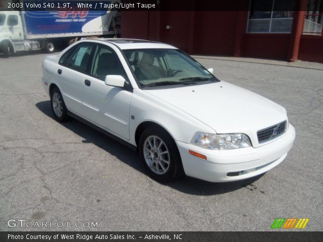 2003 Volvo S40 1.9T in White