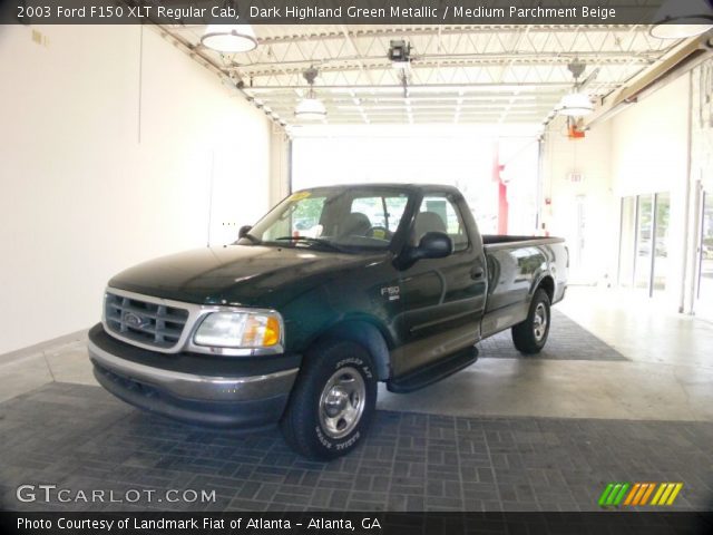 2003 Ford F150 XLT Regular Cab in Dark Highland Green Metallic