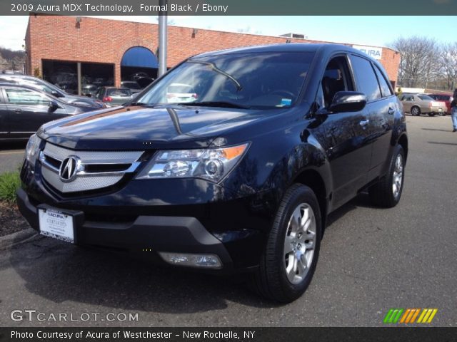 2009 Acura MDX Technology in Formal Black