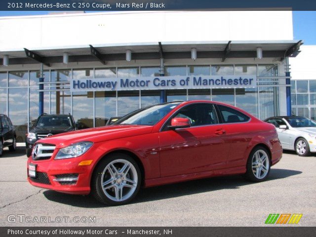 2012 Mercedes-Benz C 250 Coupe in Mars Red