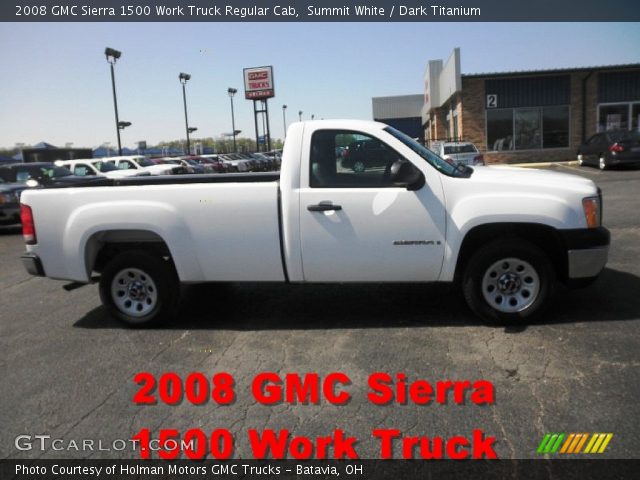 2008 GMC Sierra 1500 Work Truck Regular Cab in Summit White