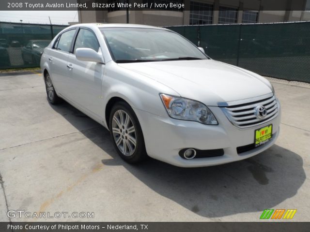 2008 Toyota Avalon Limited in Blizzard White Pearl