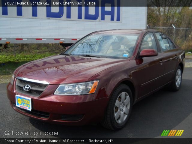 2007 Hyundai Sonata GLS in Dark Cherry Red