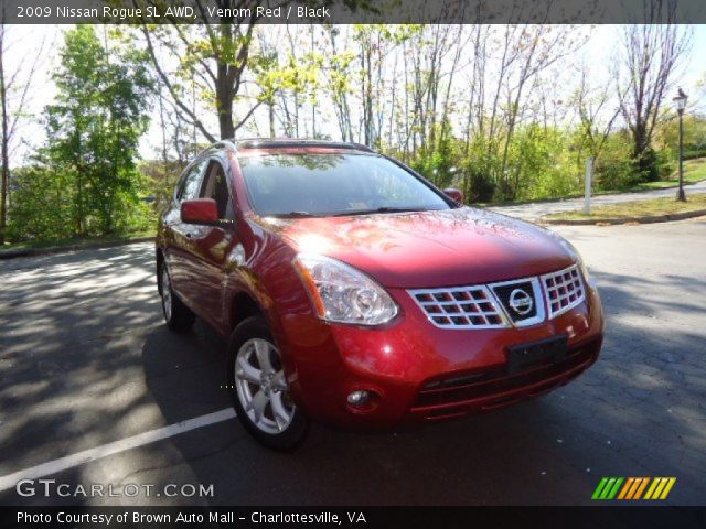 2009 Nissan Rogue SL AWD in Venom Red