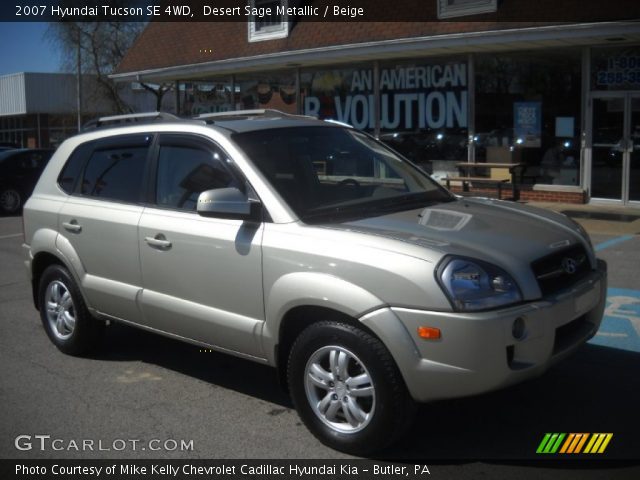 2007 Hyundai Tucson SE 4WD in Desert Sage Metallic