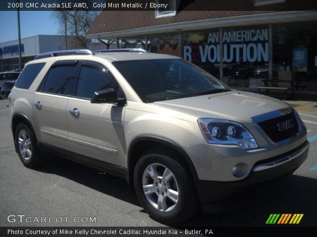 2008 GMC Acadia SLE AWD in Gold Mist Metallic