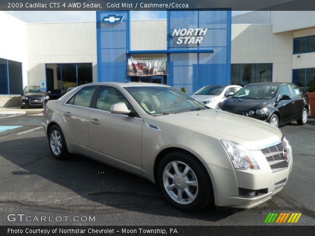 2009 Cadillac CTS 4 AWD Sedan in Gold Mist