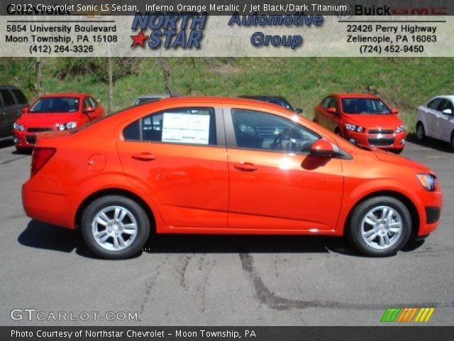 2012 Chevrolet Sonic LS Sedan in Inferno Orange Metallic