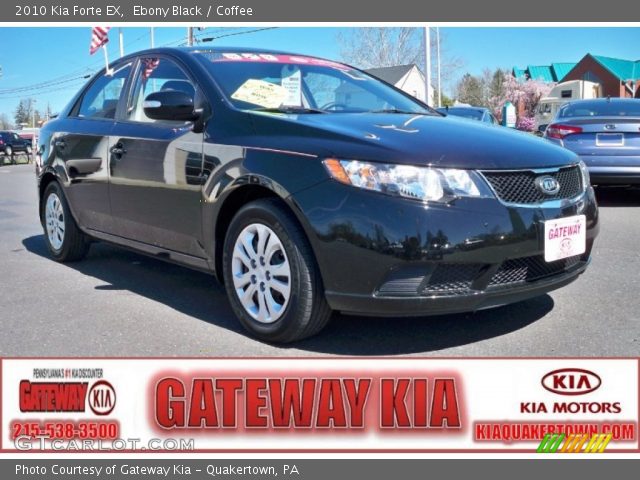 2010 Kia Forte EX in Ebony Black