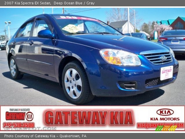 2007 Kia Spectra EX Sedan in Deep Ocean Blue