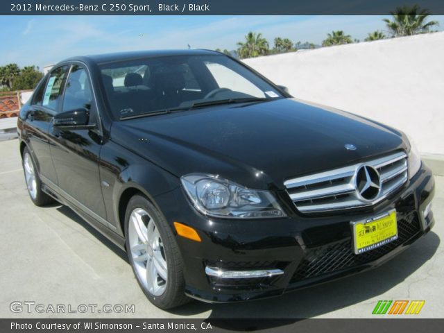 2012 Mercedes-Benz C 250 Sport in Black