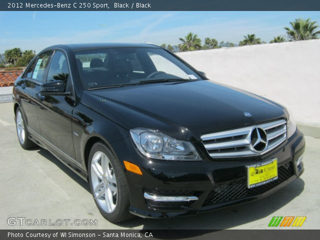 2012 Mercedes-Benz C 250 Sport in Black