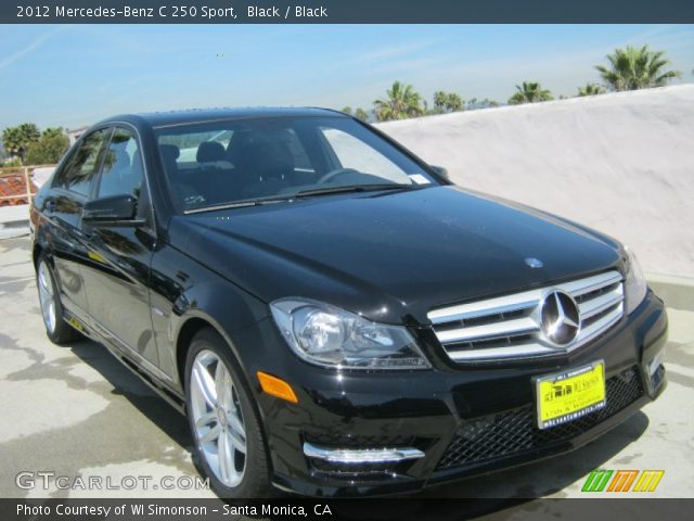 2012 Mercedes-Benz C 250 Sport in Black