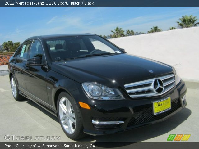 2012 Mercedes-Benz C 250 Sport in Black