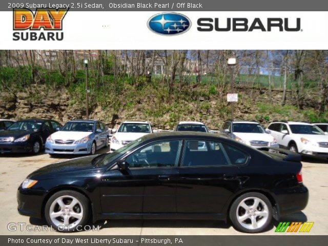 2009 Subaru Legacy 2.5i Sedan in Obsidian Black Pearl