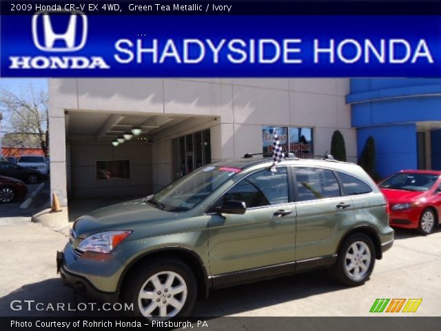 2009 Honda CR-V EX 4WD in Green Tea Metallic