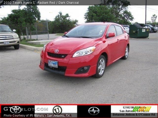 2010 Toyota Matrix S in Radiant Red