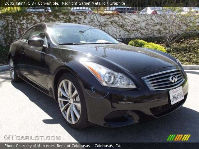 2009 Infiniti G 37 Convertible in Midnight Garnet Metallic