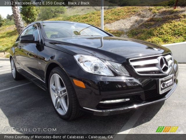 2012 Mercedes-Benz E 350 Coupe in Black