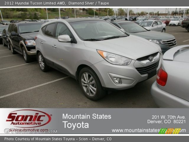 2012 Hyundai Tucson Limited AWD in Diamond Silver