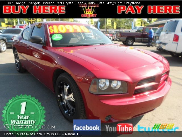 2007 Dodge Charger  in Inferno Red Crystal Pearl