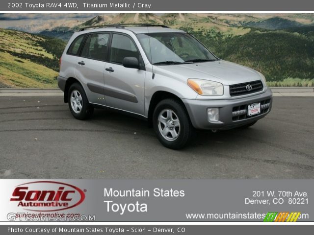 2002 Toyota RAV4 4WD in Titanium Metallic