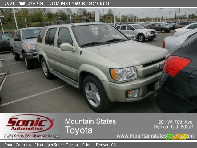 2001 Infiniti QX4 4x4 in Tuscan Beige Metallic