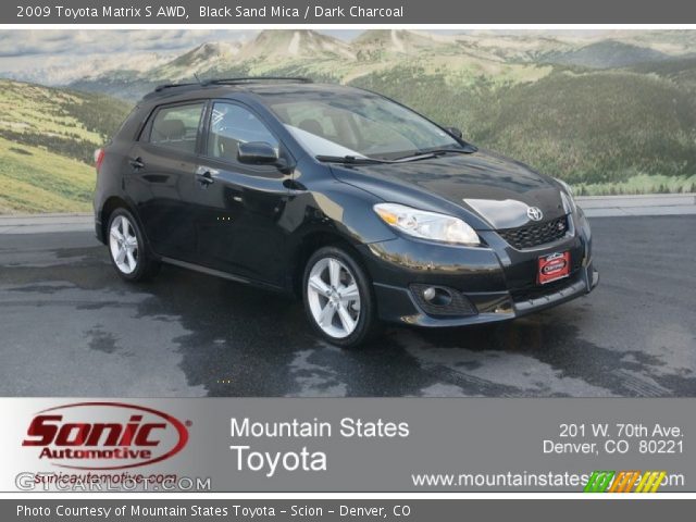 2009 Toyota Matrix S AWD in Black Sand Mica